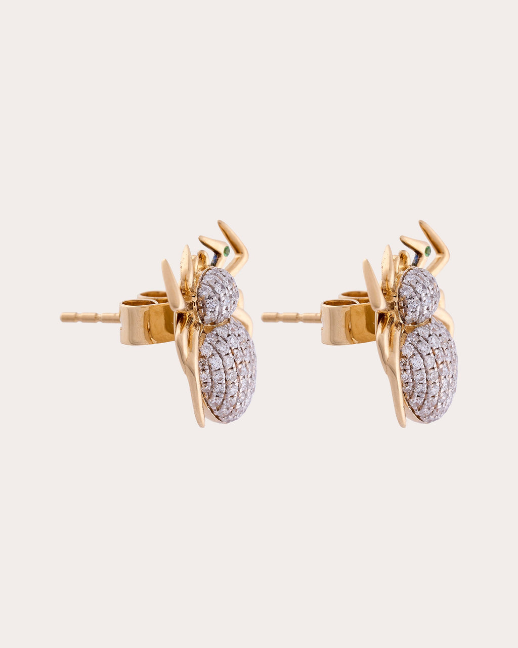 Diamond & 18k Gold Lola Spider Stud Earrings