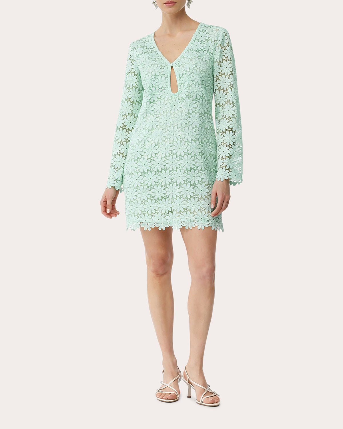 Seraphine Floral Sequin Lace Mini Dress