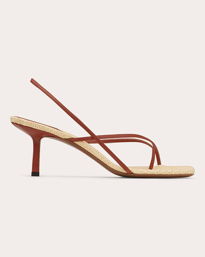 Shamali Asymmetric Leather Sandal