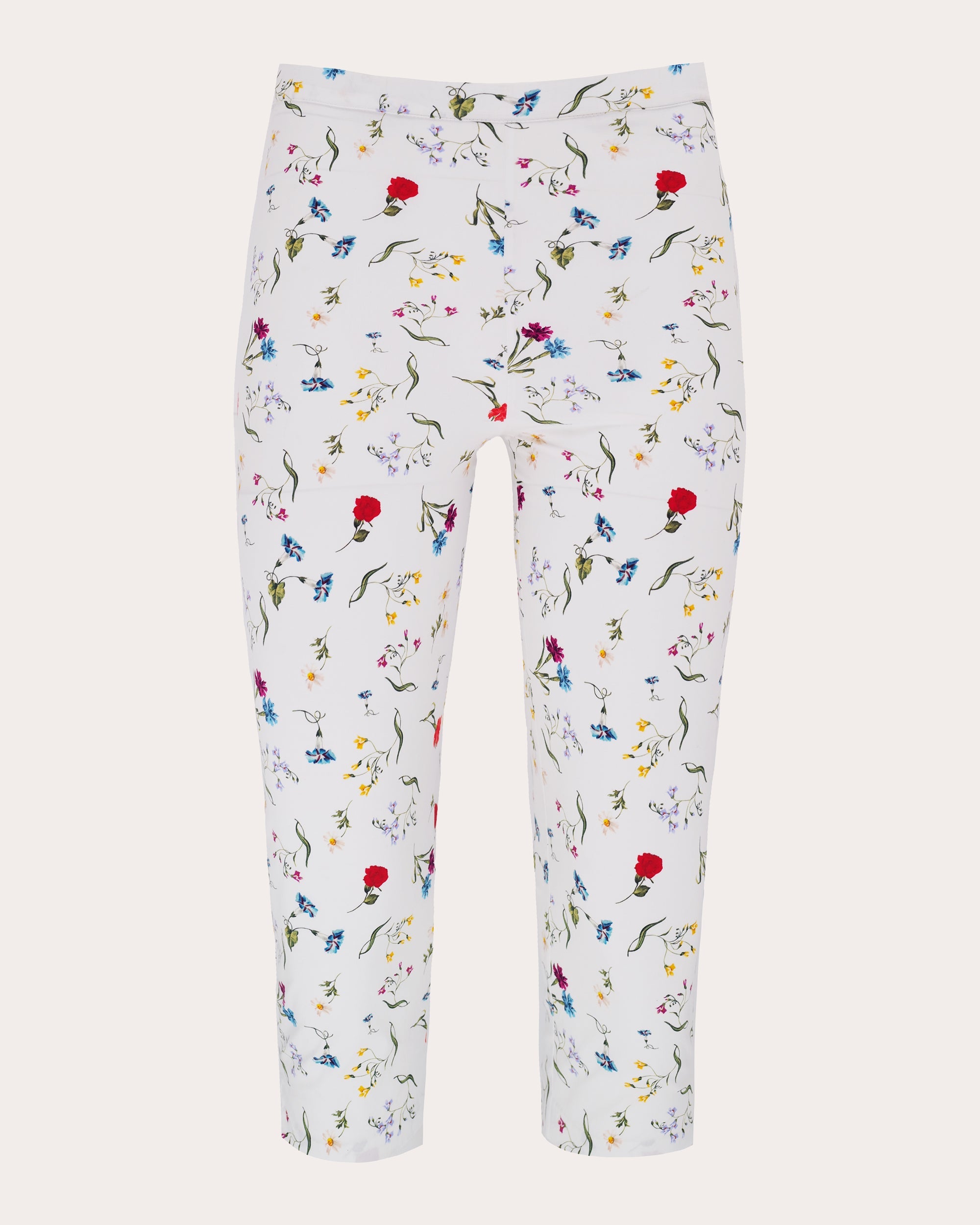 Shreya Floral Poplin Capri Pants