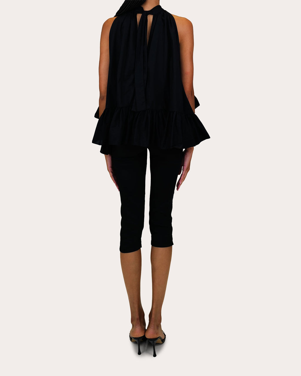 Shreya Charmeuse Capri Pants