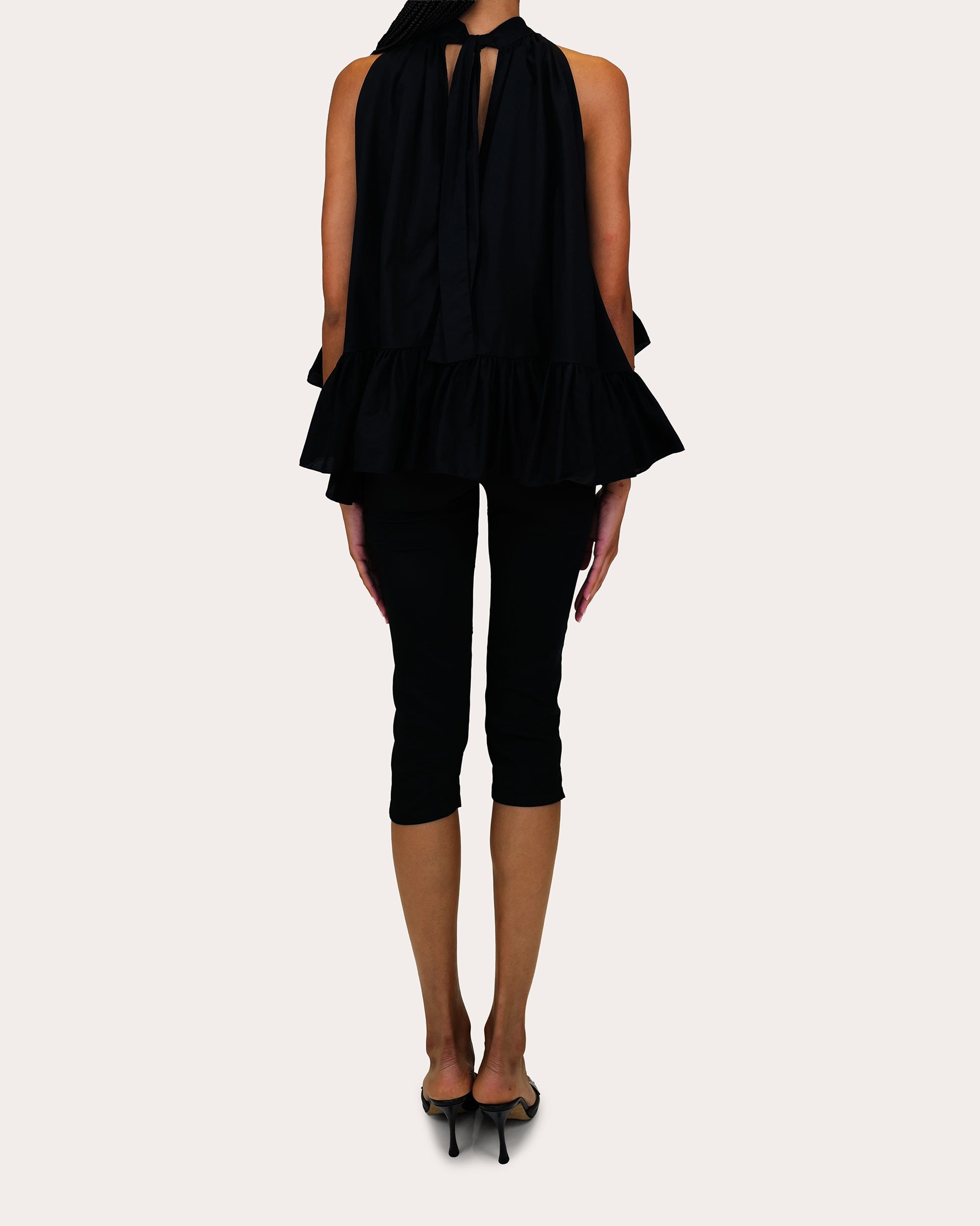 Shreya Charmeuse Capri Pants