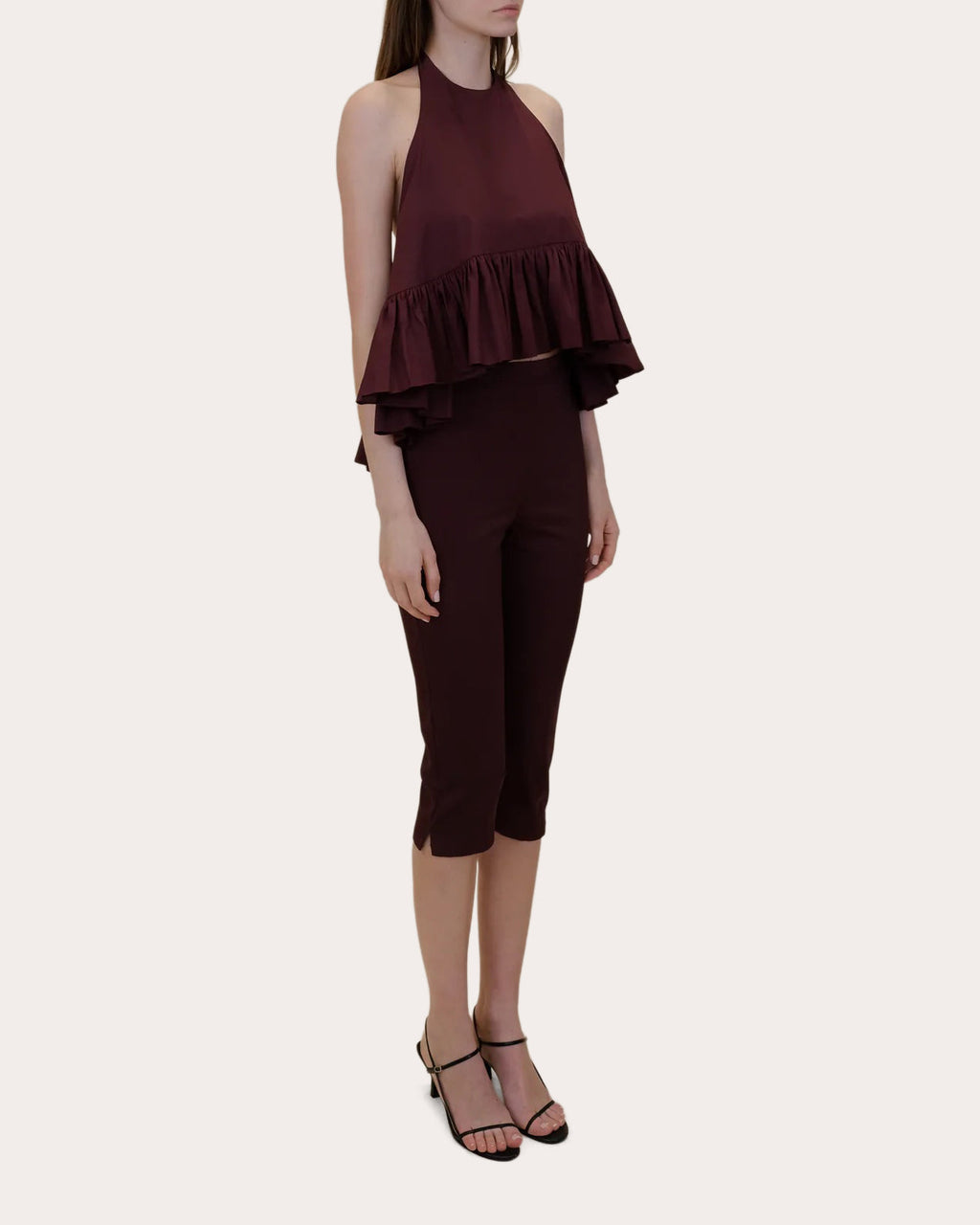 Winston Poplin High-Low Halter Top