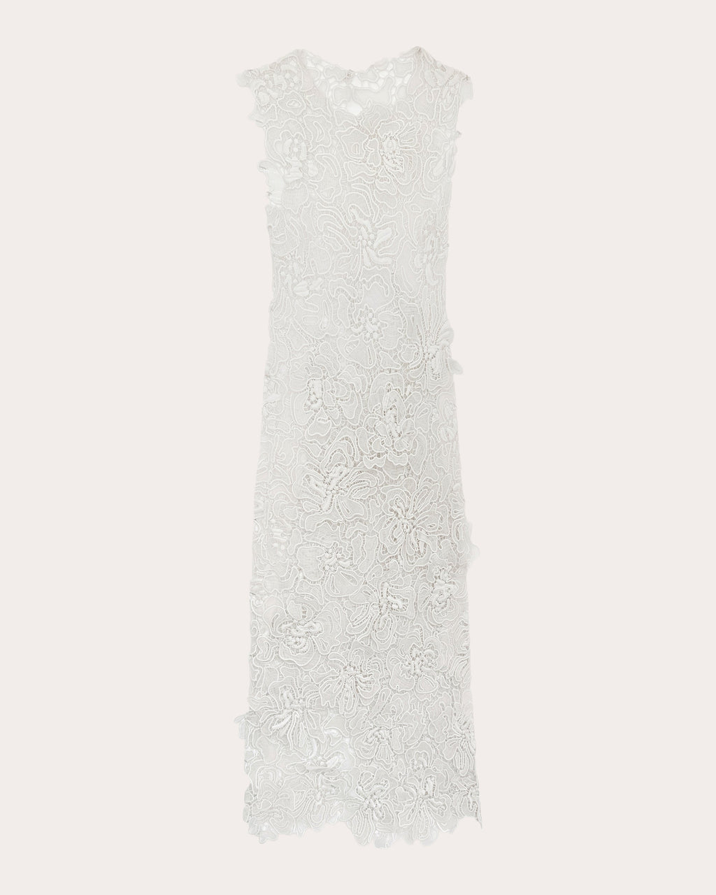 Dahlia Floral Lace Sleeveless Midi Dress