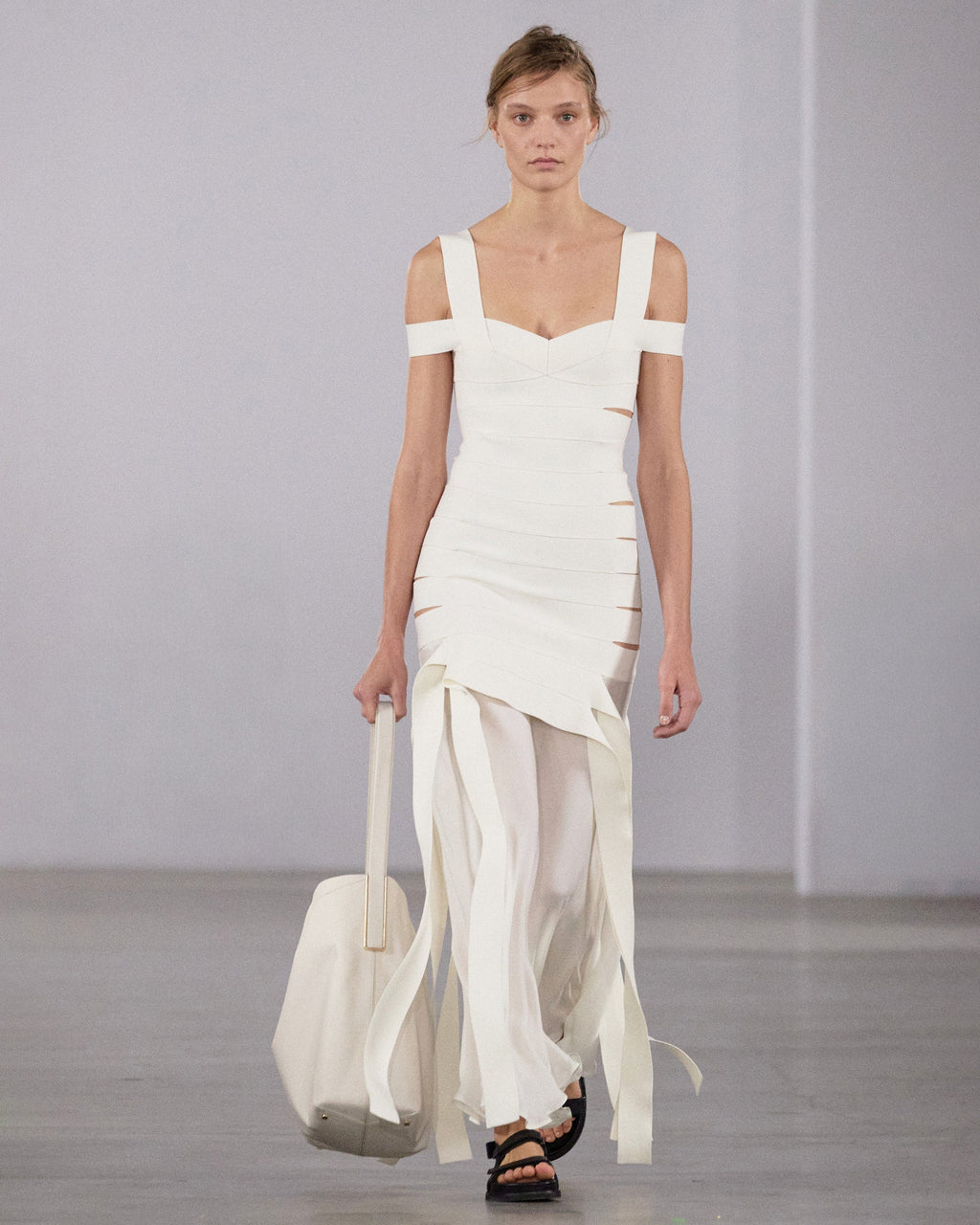 Callaway Bandage Knit Cutout Maxi Dress
