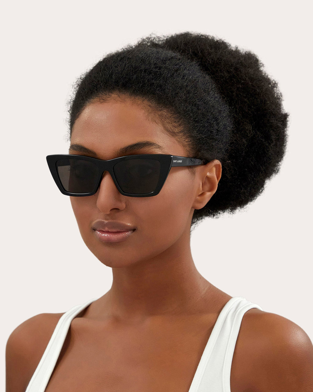 Black Mica Cat-Eye Sunglasses