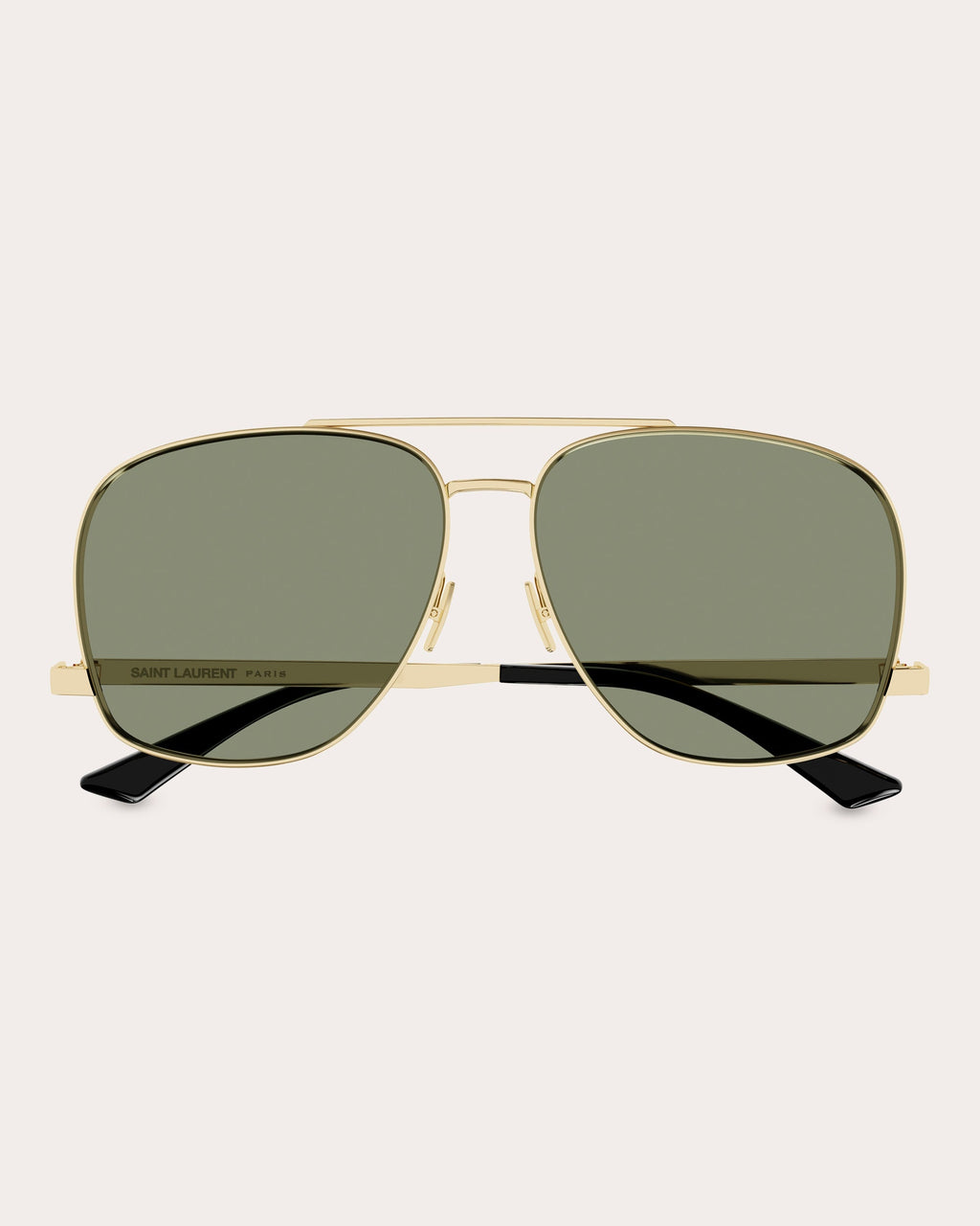 Leon Aviator-Style Gold-Tone Sunglasses