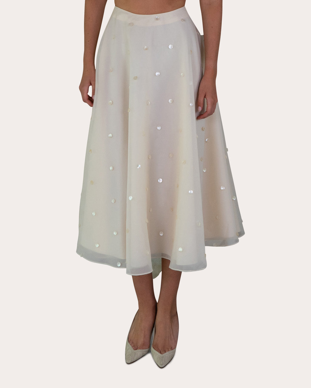 Sorcha Pearl A-Line Midi Skirt