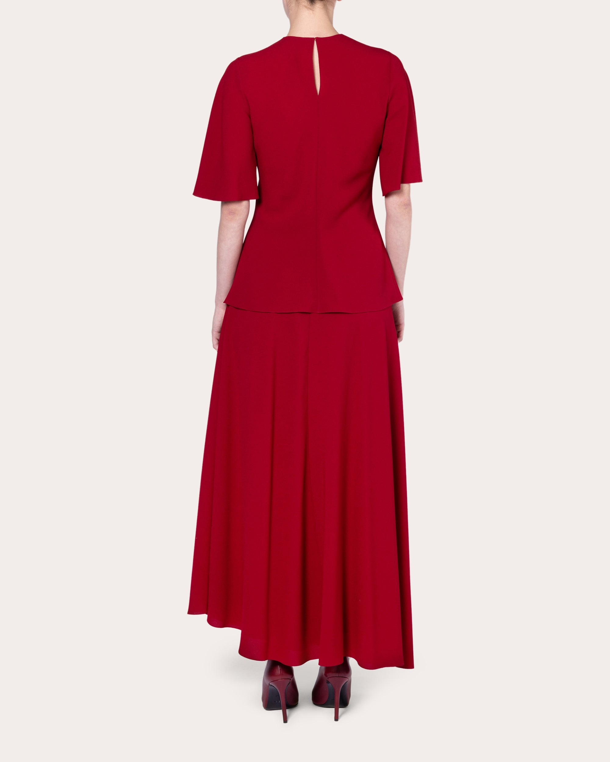 Naiara Crepe Drape-Front Top