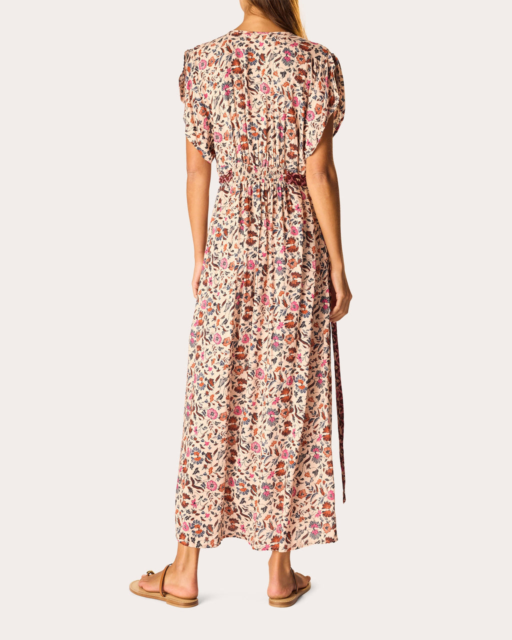 Monica Floral V-Neck Maxi Dress