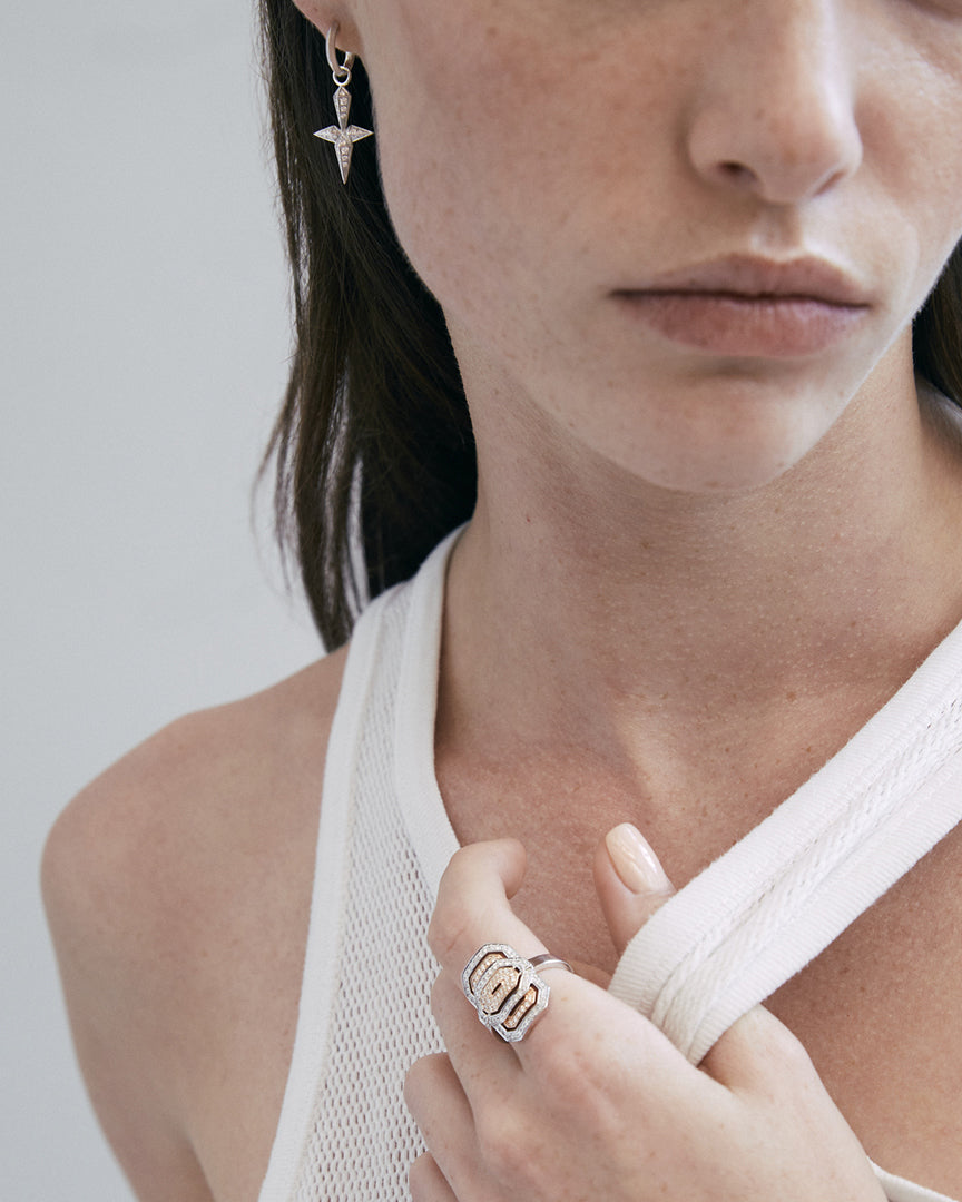 Diamond & 18k Rose Gold Two-Tone Mini My Way Ring
