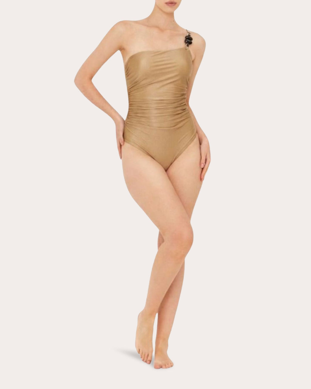 La Dune Satin Asymmetric One-Piece