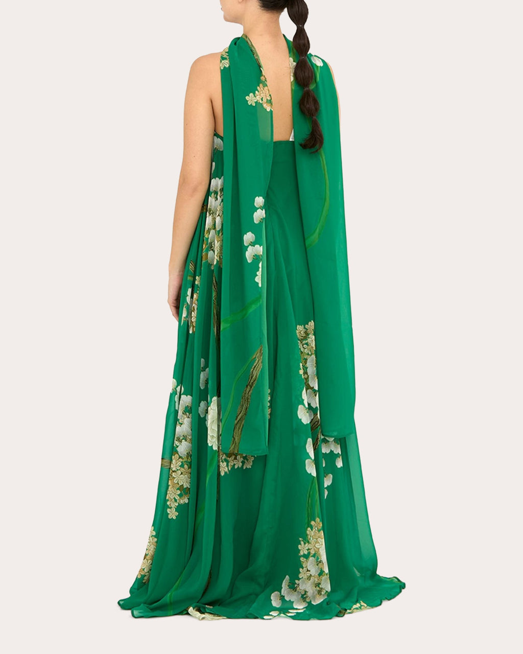 Jade Scarf Strapless Maxi Dress