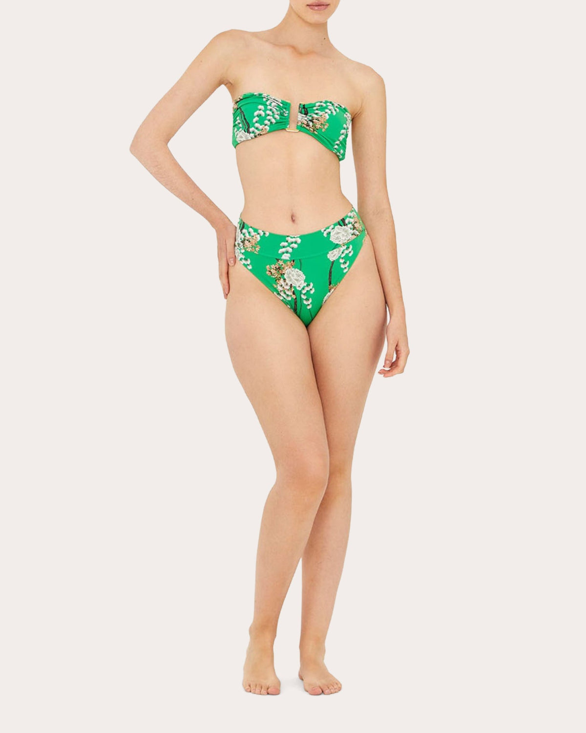 Jade U-Ring Bandeau Bikini Top