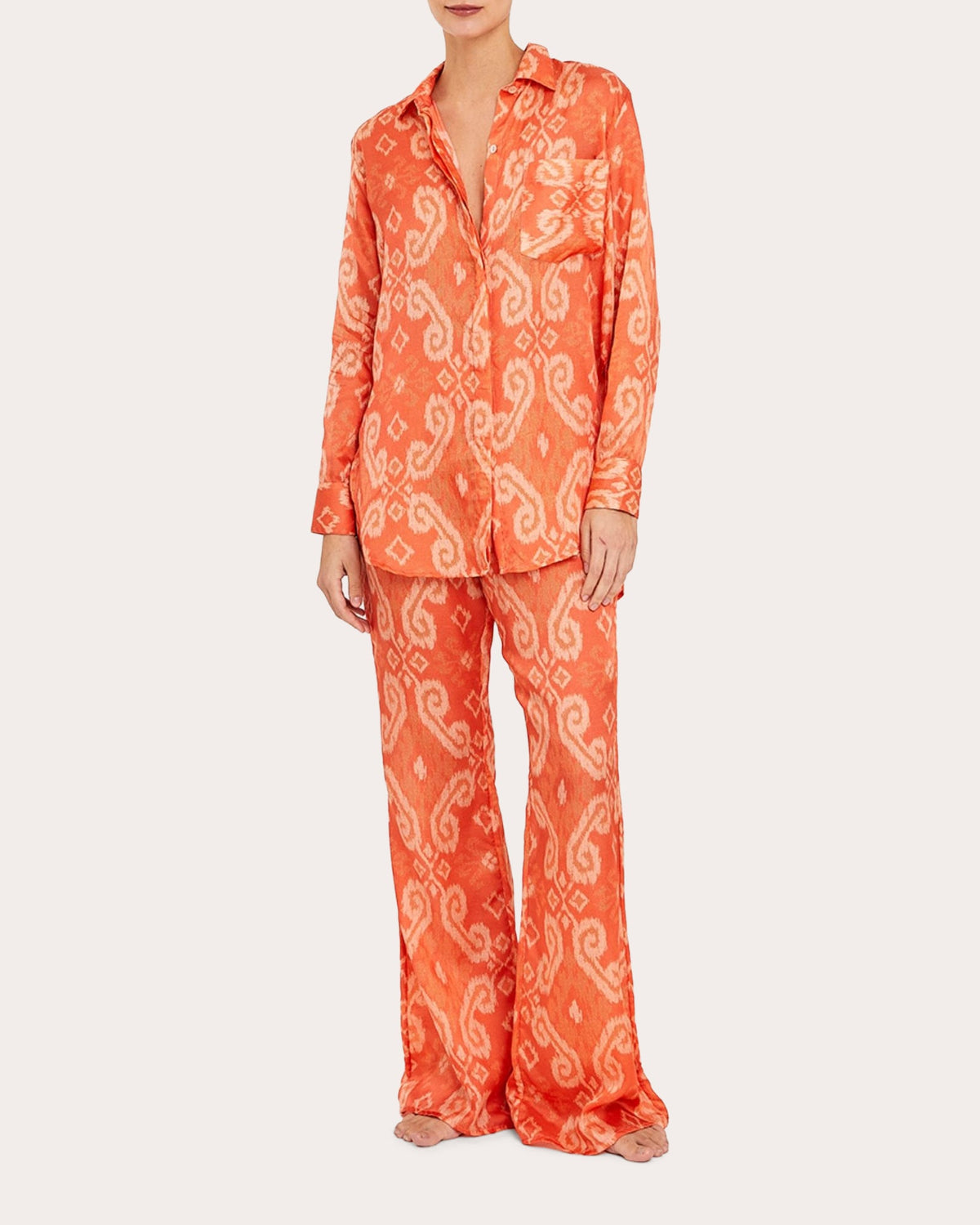 Palais des Orangers Cotton Silk Button-Up
