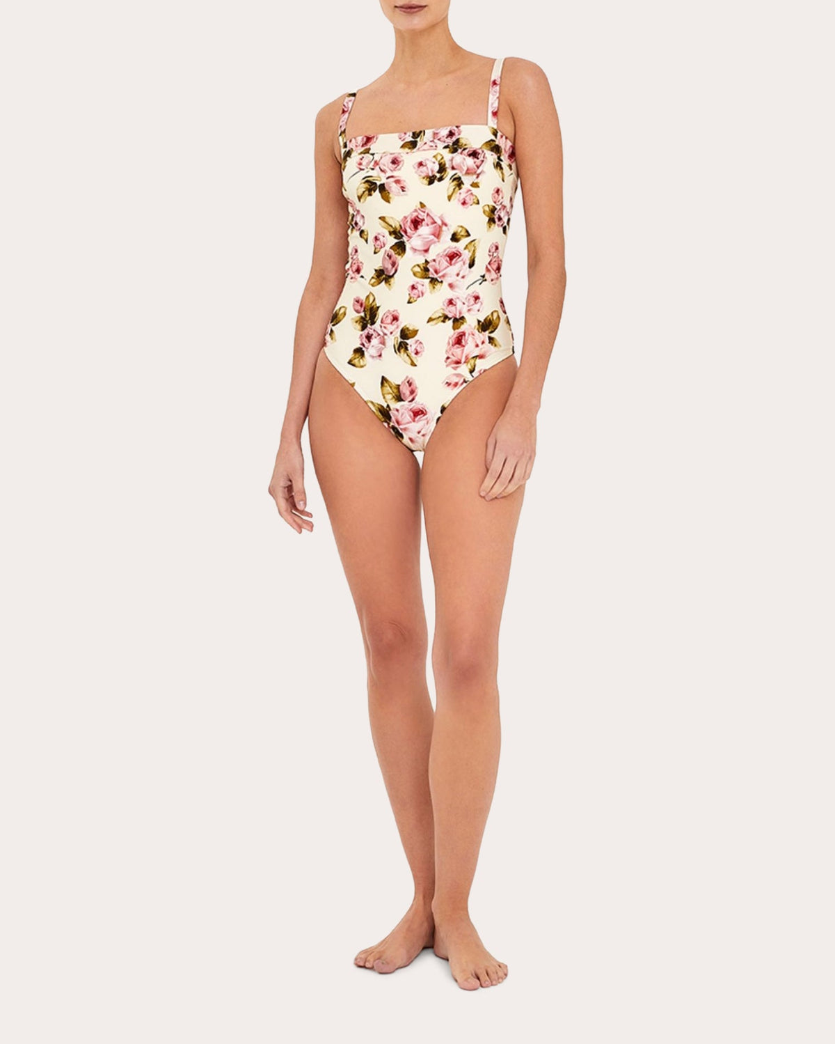 La Rose Square-Neck One-Piece