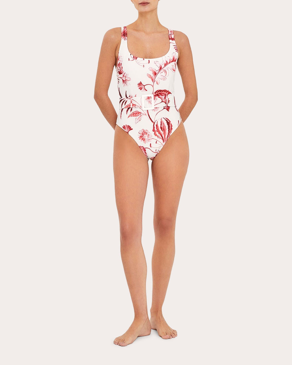 La Vie Rouge Belted One-Piece
