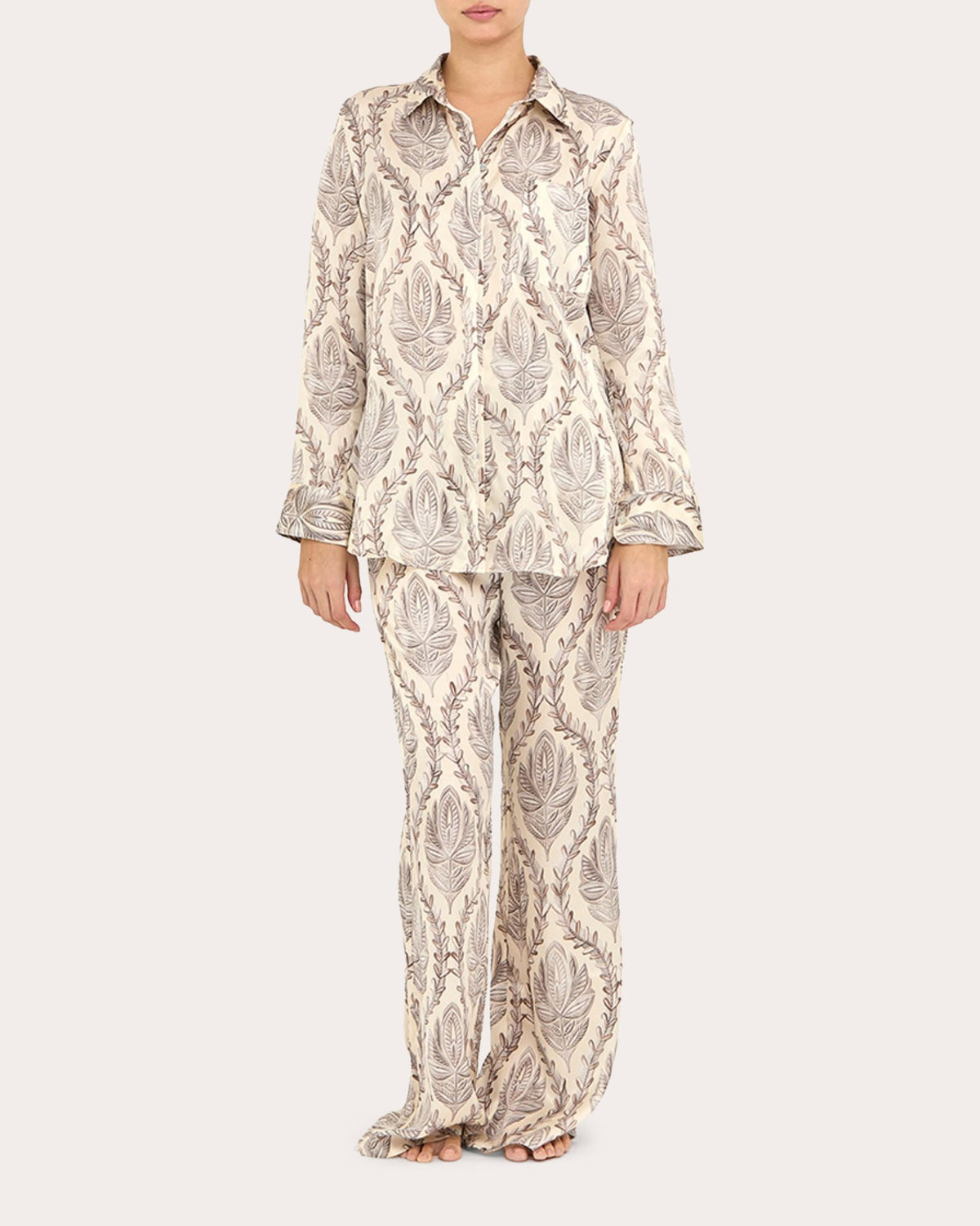 Sultana Silk Pull-On Pants