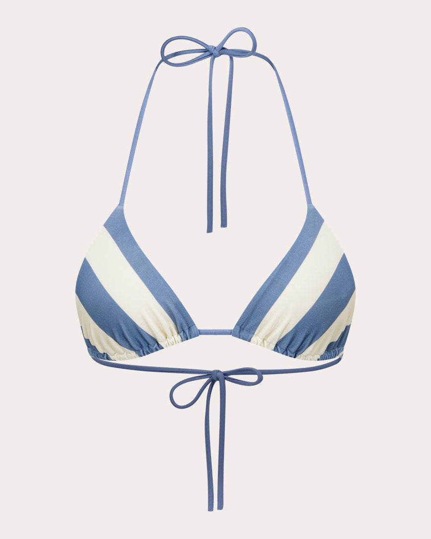 Scarlett Stripe Triangle Bikini Top