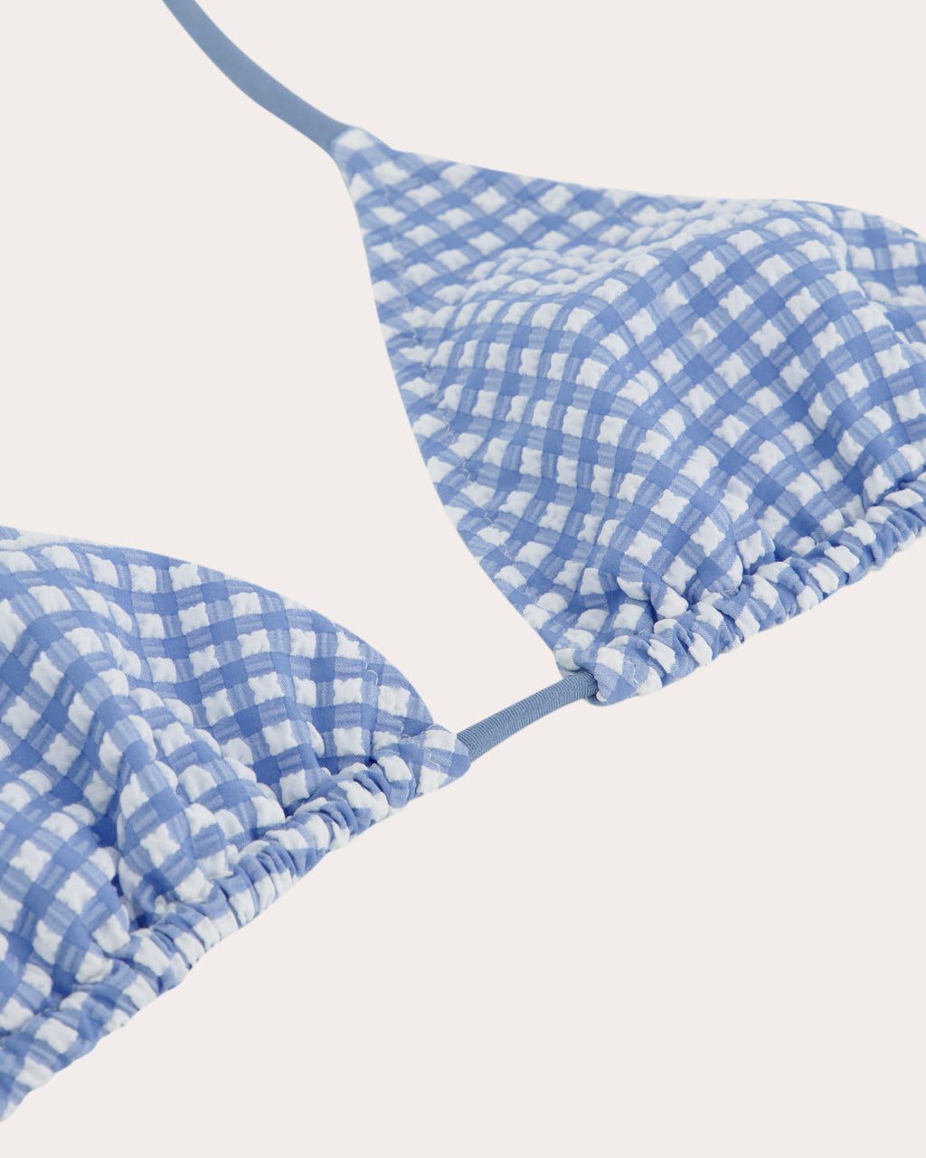 Scarlett Gingham Triangle Bikini Top