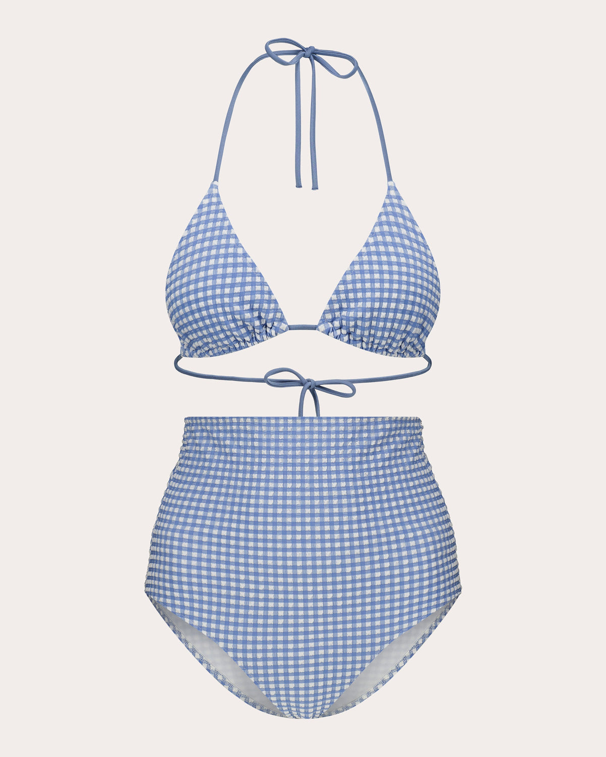 Scarlett Gingham Triangle Bikini Top