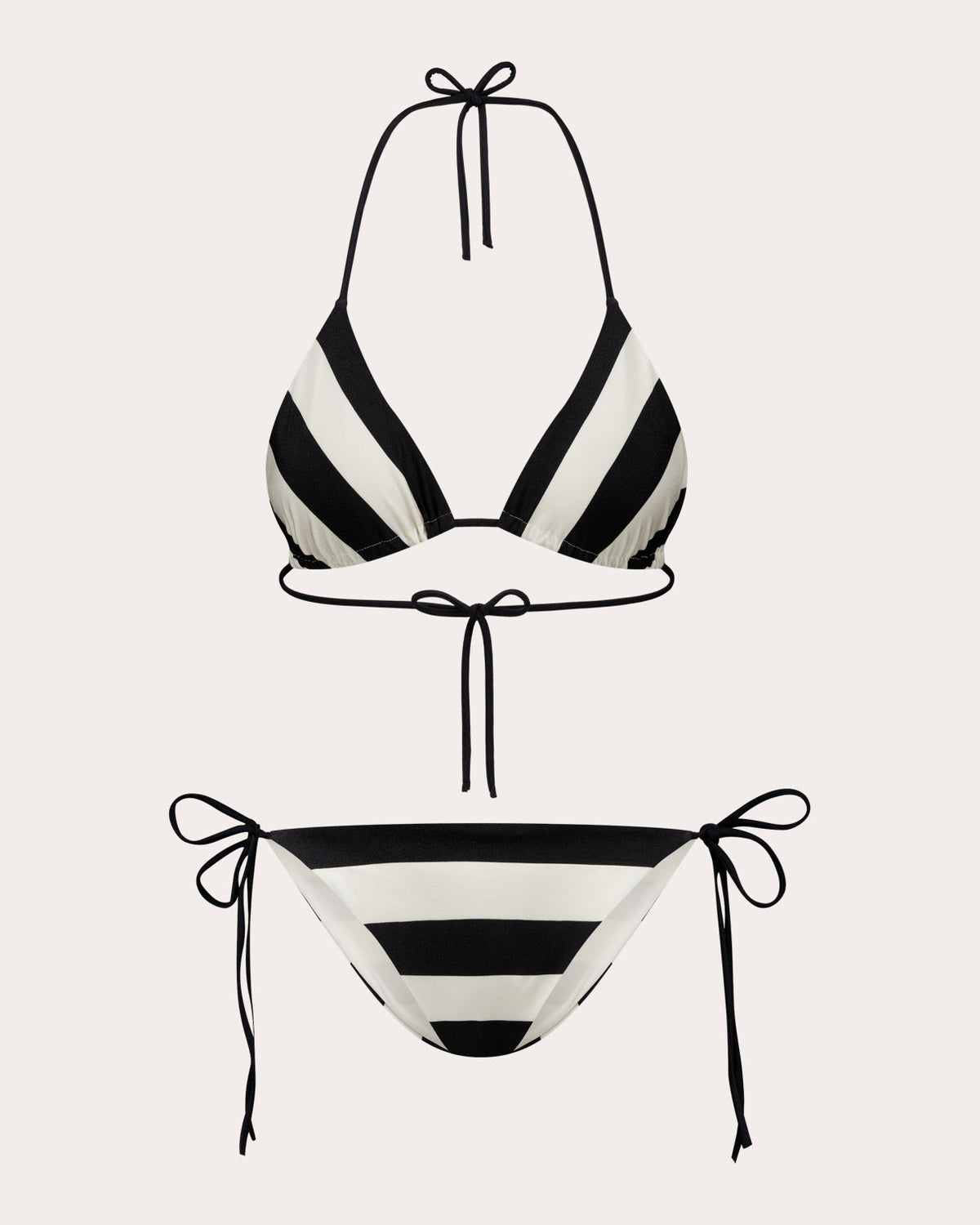 Poppy Stripe String Bikini Bottoms