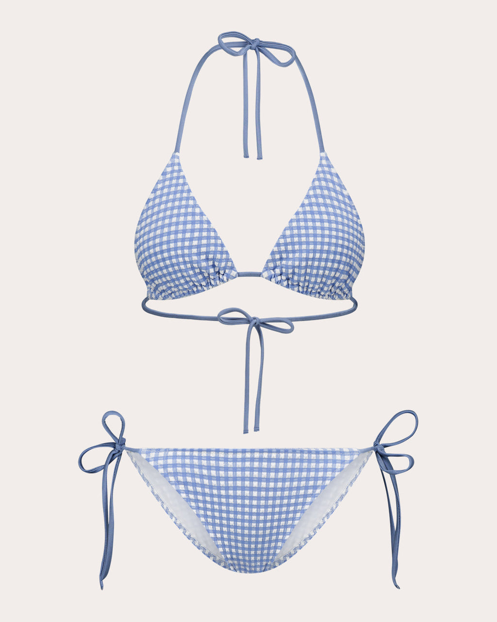 Scarlett Gingham Triangle Bikini Top