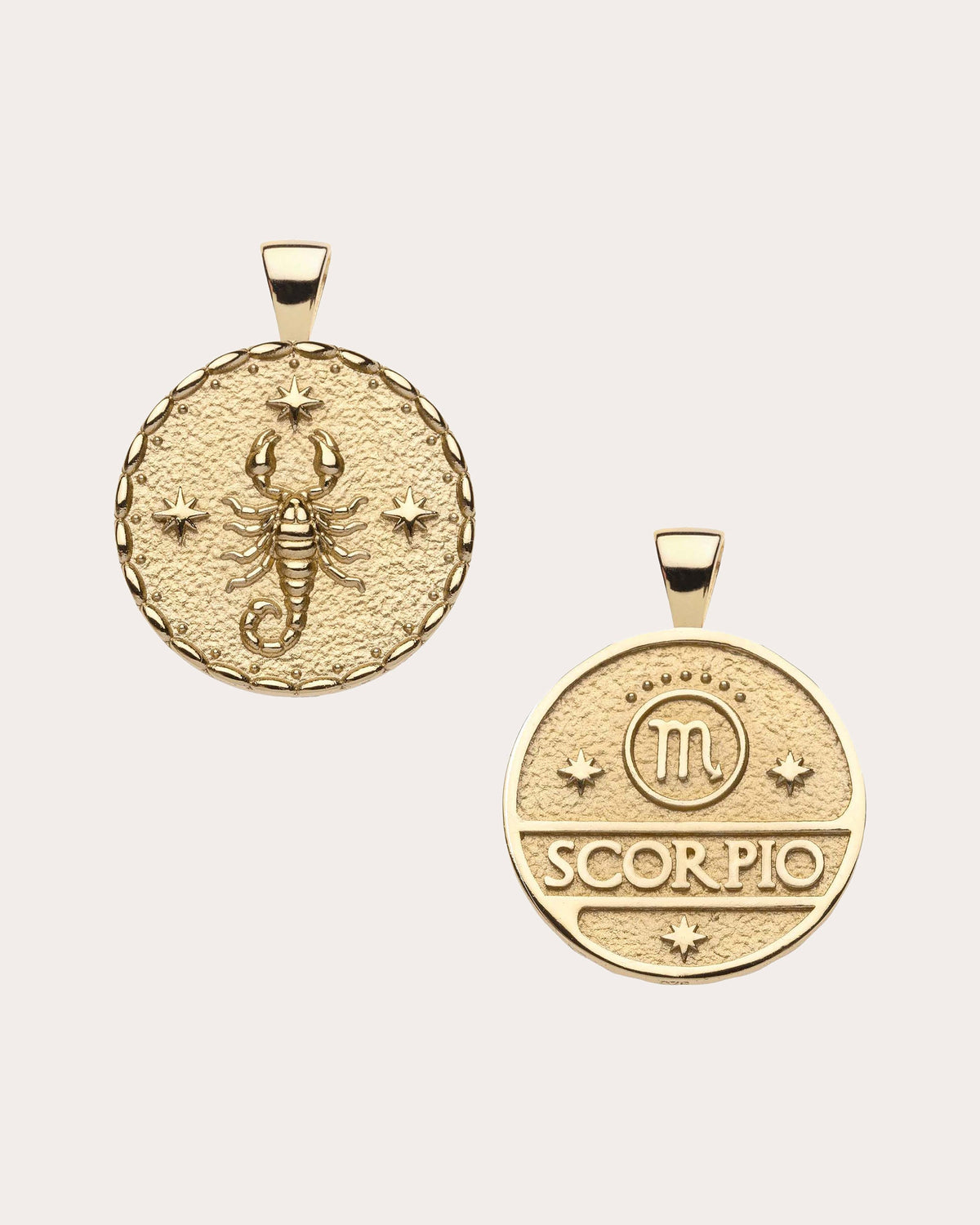 SCORPIO Small Zodiac Coin Pendant Necklace