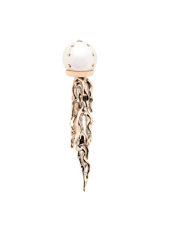 Jellyfish White Pearl Stud