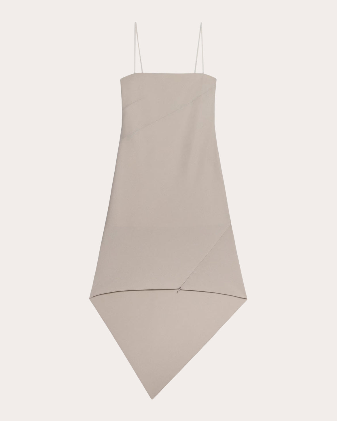 Wool Scarf-Hem Dress
