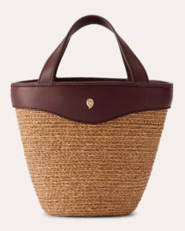 Ama Braided Raffia Mini Basket Bag