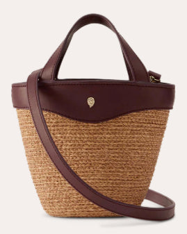 Ama Braided Raffia Mini Basket Bag