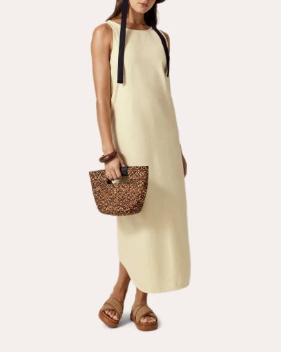 Remi Braided Raffia Mini Tote Bag