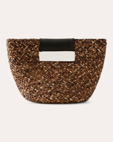 Remi Braided Raffia Mini Tote Bag