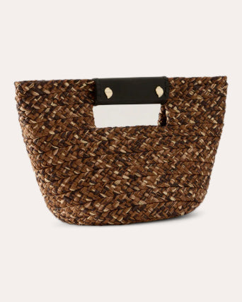 Remi Braided Raffia Mini Tote Bag