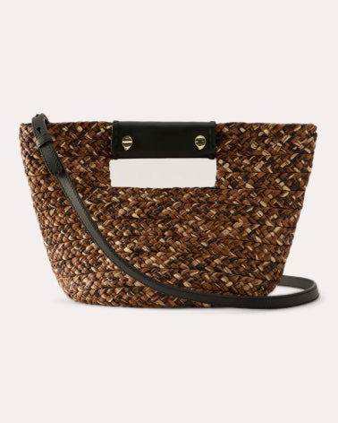 Remi Braided Raffia Mini Tote Bag