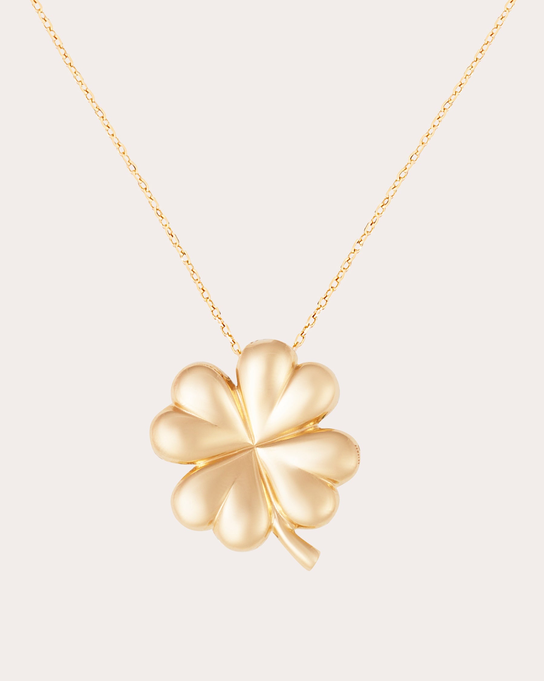 Green Sapphire & Tsavorite Juju Clover Pendant Necklace