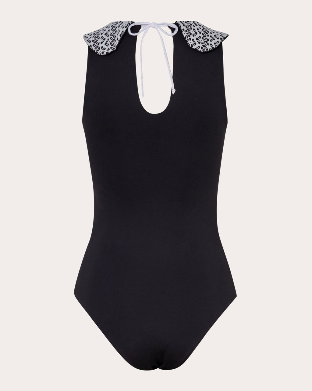 Silvia Floral Mesh Collared One-Piece