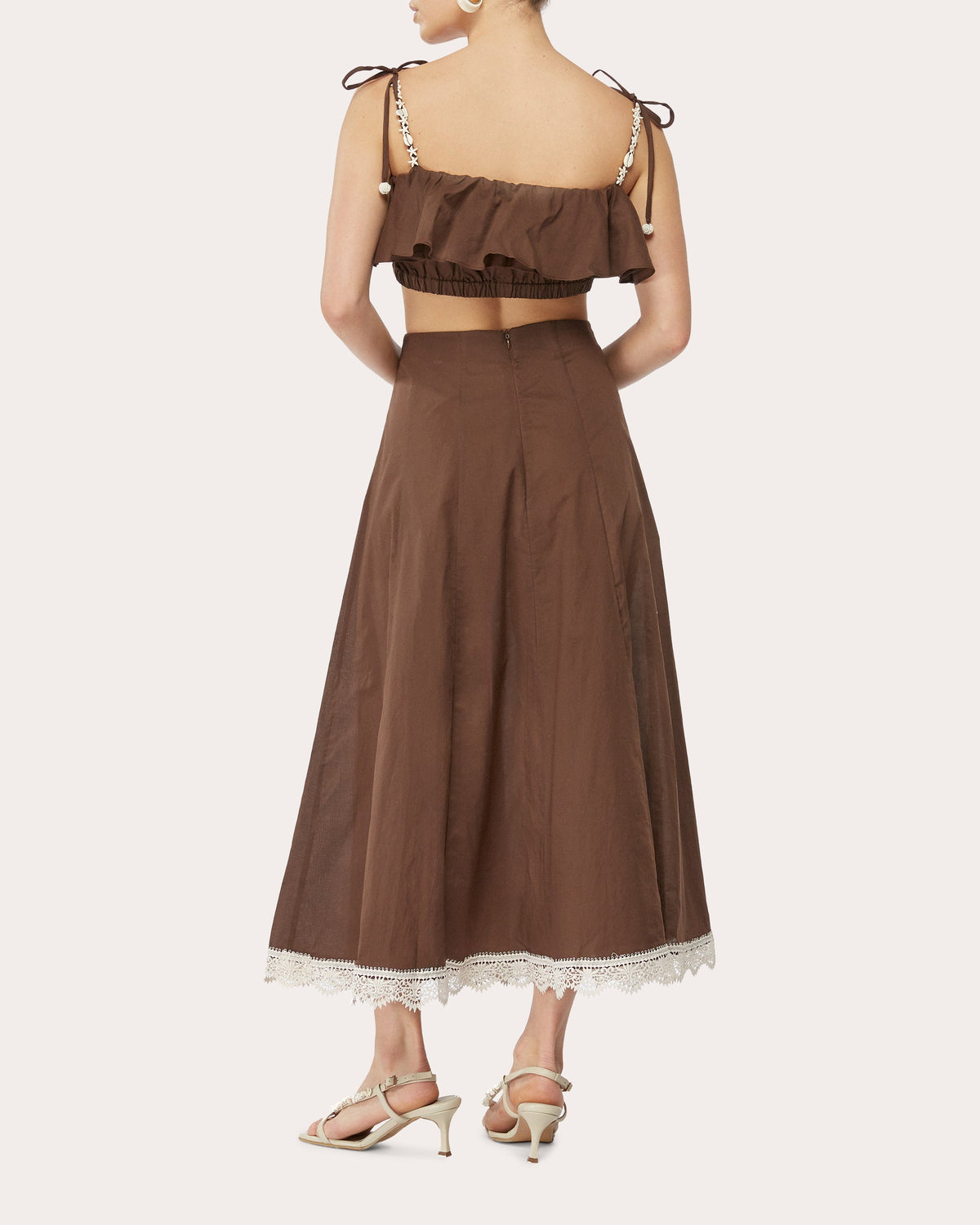 Zaphyr Cotton A-Line Midi Skirt
