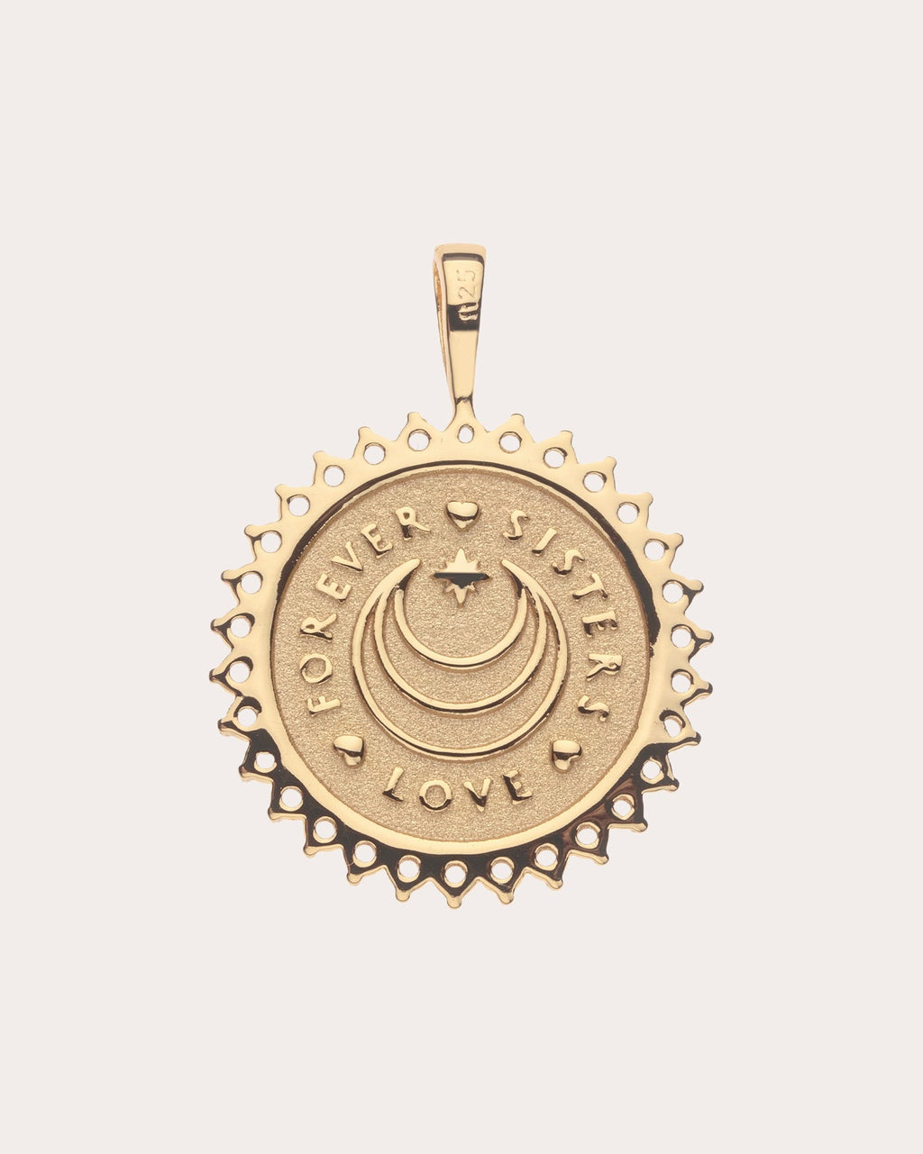 Topaz SISTERS FOREVER Petite Coin Pendant Necklace