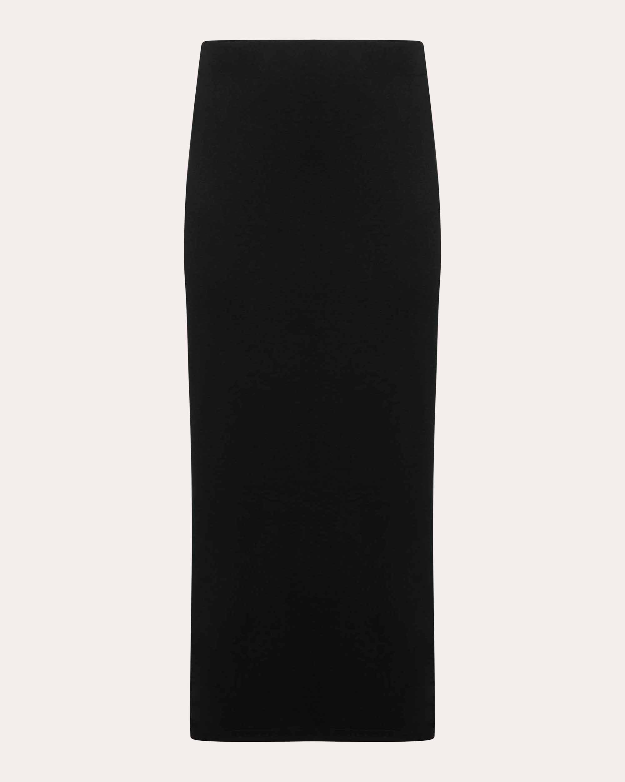 Jersey Knit Slim Midi Skirt