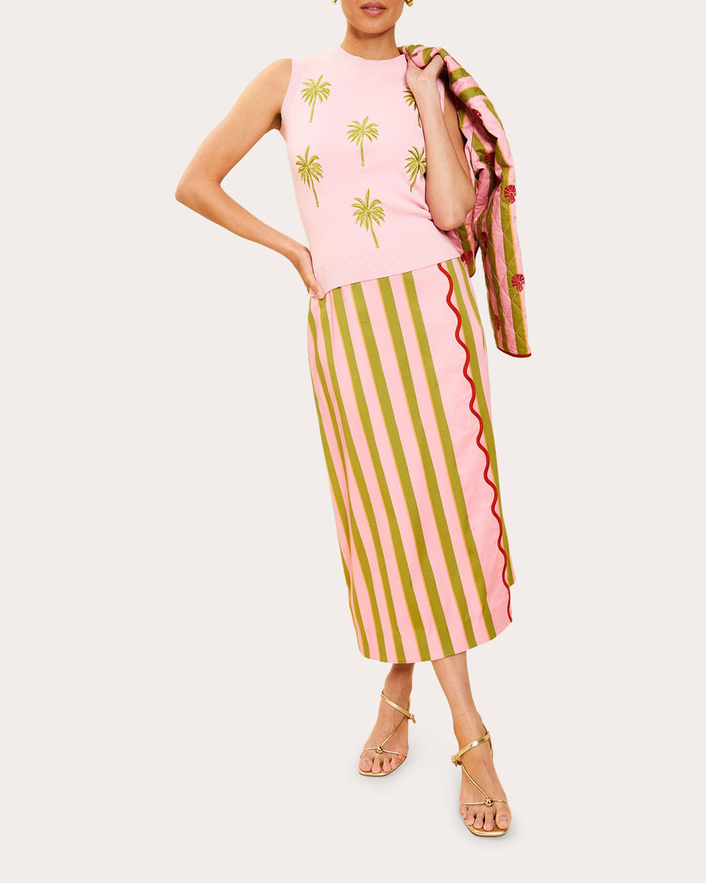 Soho Embroidered Cotton Knit Top