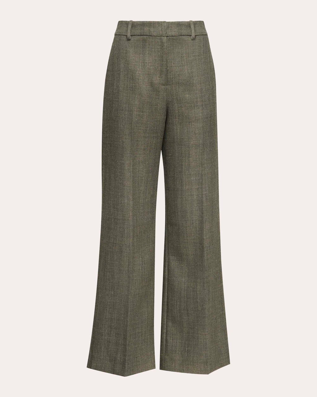 Soho Herringbone Wool Creased Trousers