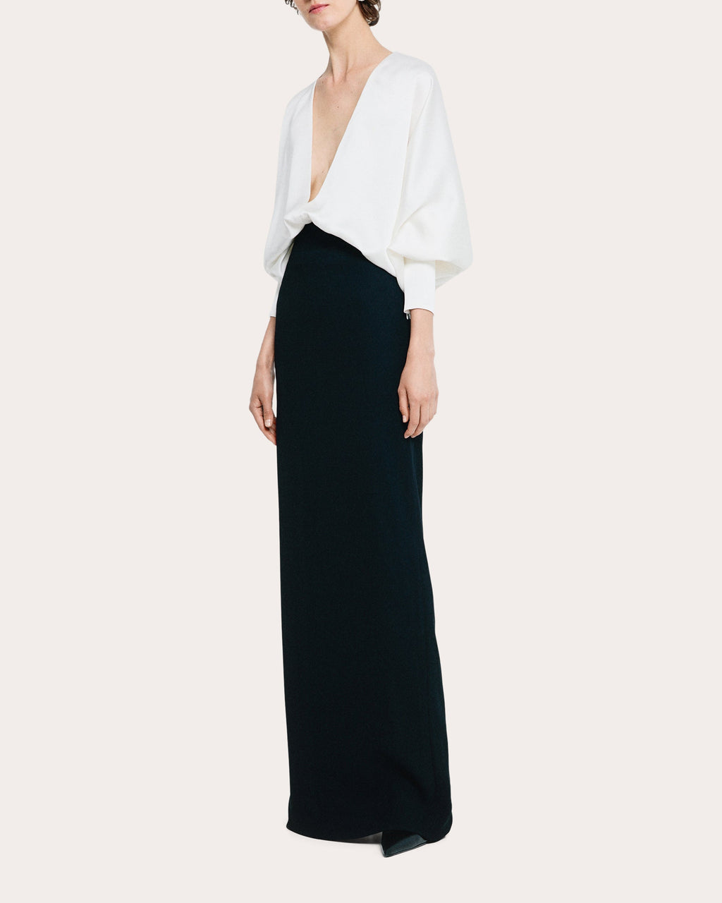 Crepe High-Rise Maxi Skirt