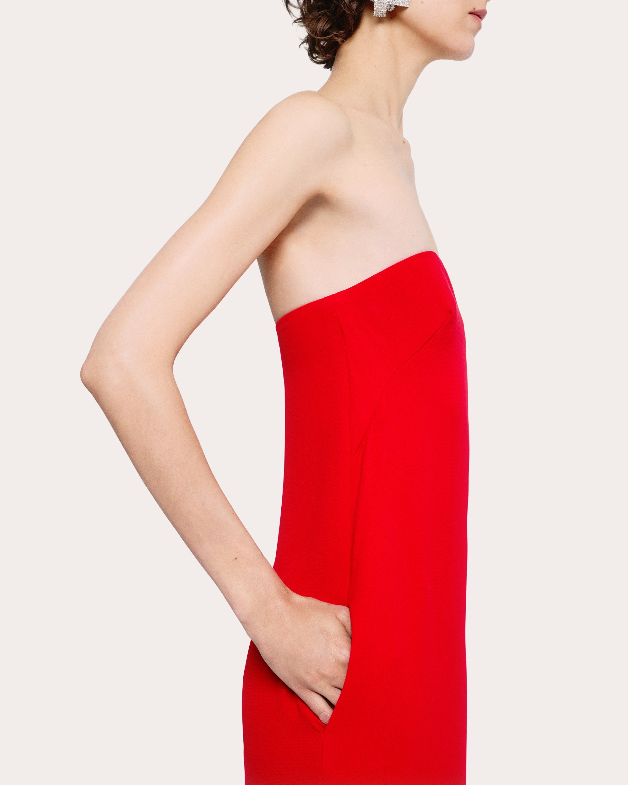 Crepe Maxi Dress