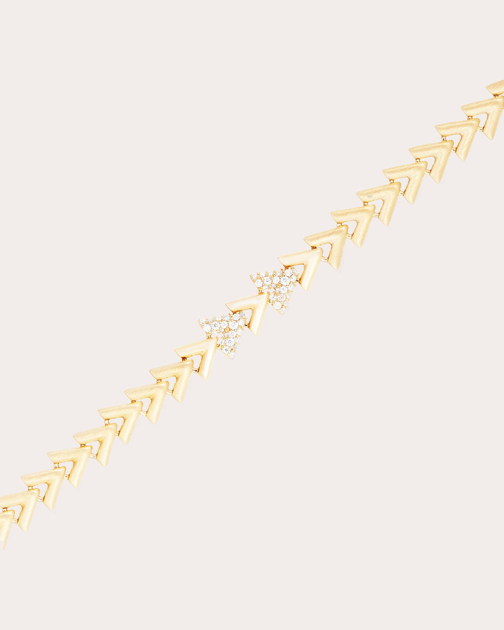 Diamond & 14k Gold Spark Chevron Link Bracelet