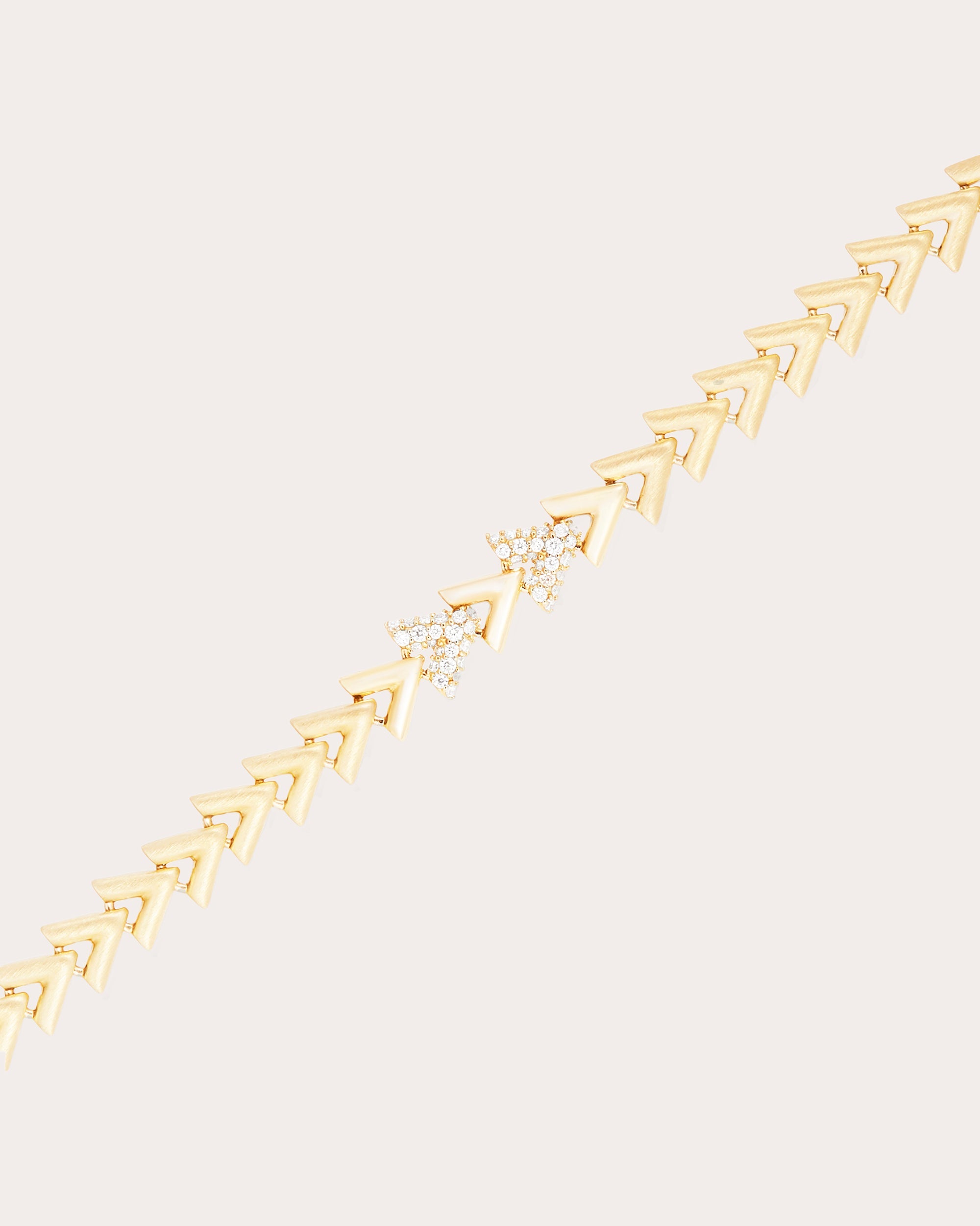 Diamond & 14k Gold Spark Chevron Link Bracelet