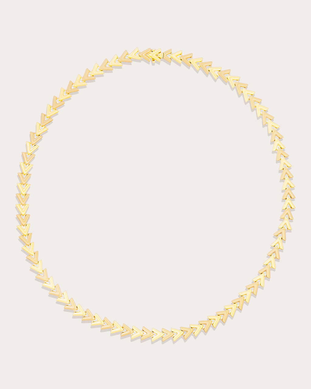 14k Gold Spark Chevron Link Necklace