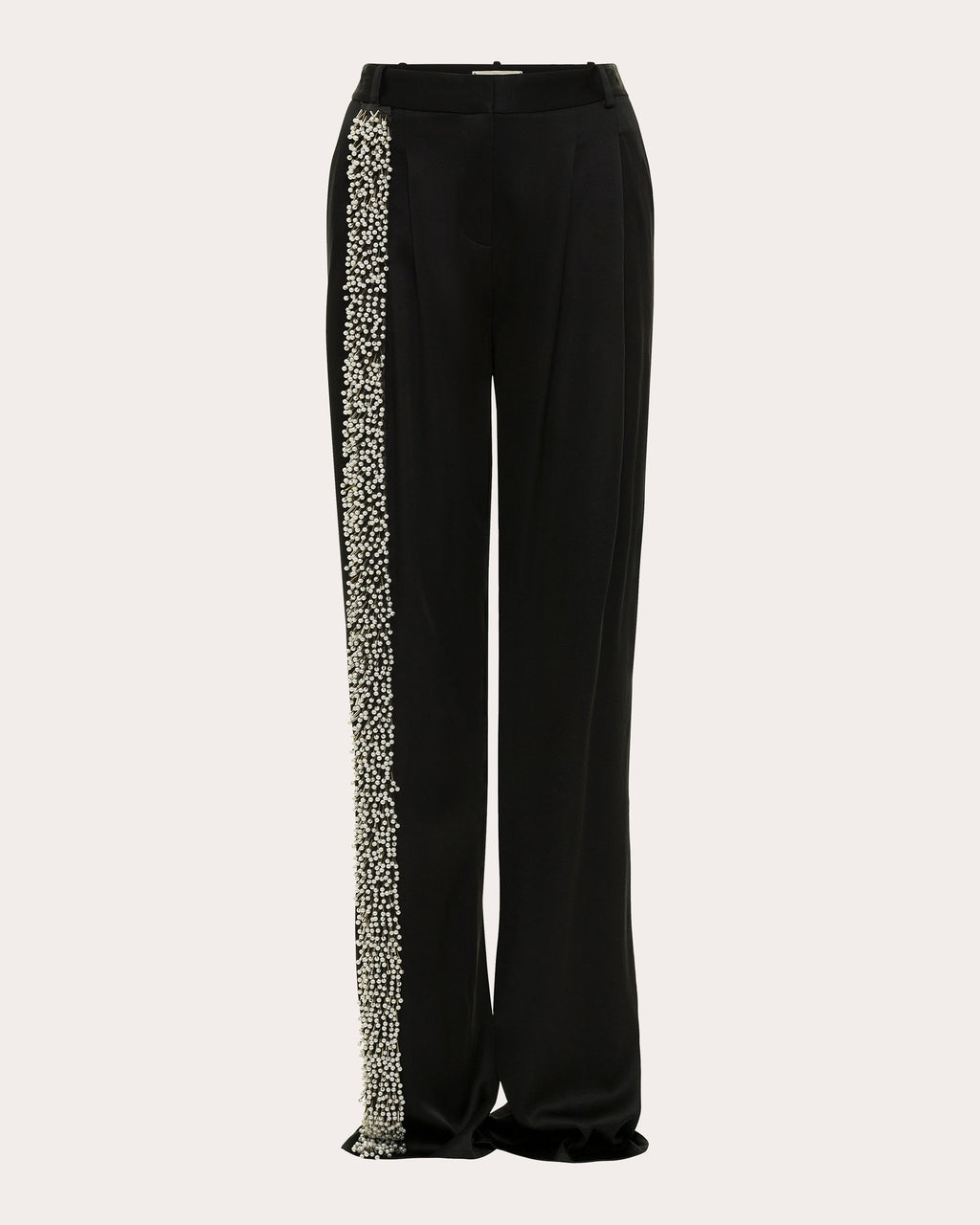 Stefan Embellished Satin-Crepe Pants