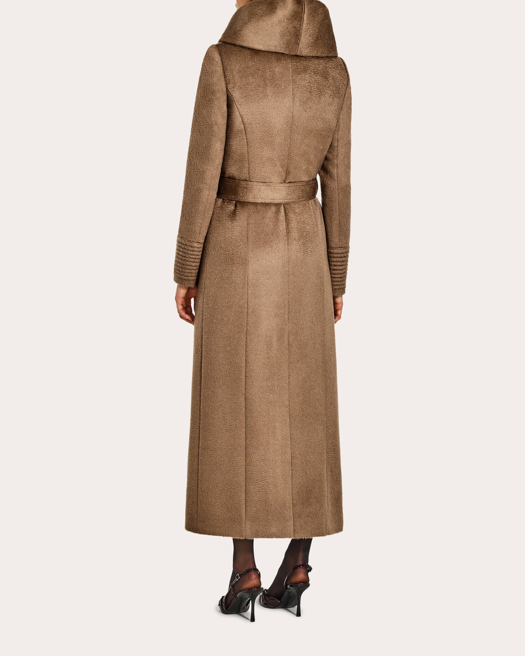 Suri Alpaca Hooded Maxi Wrap Coat